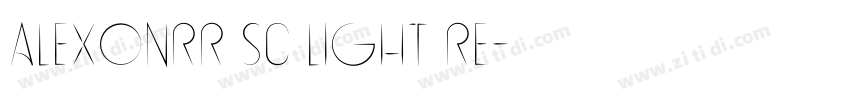 AlexonRR Sc Light Re字体转换